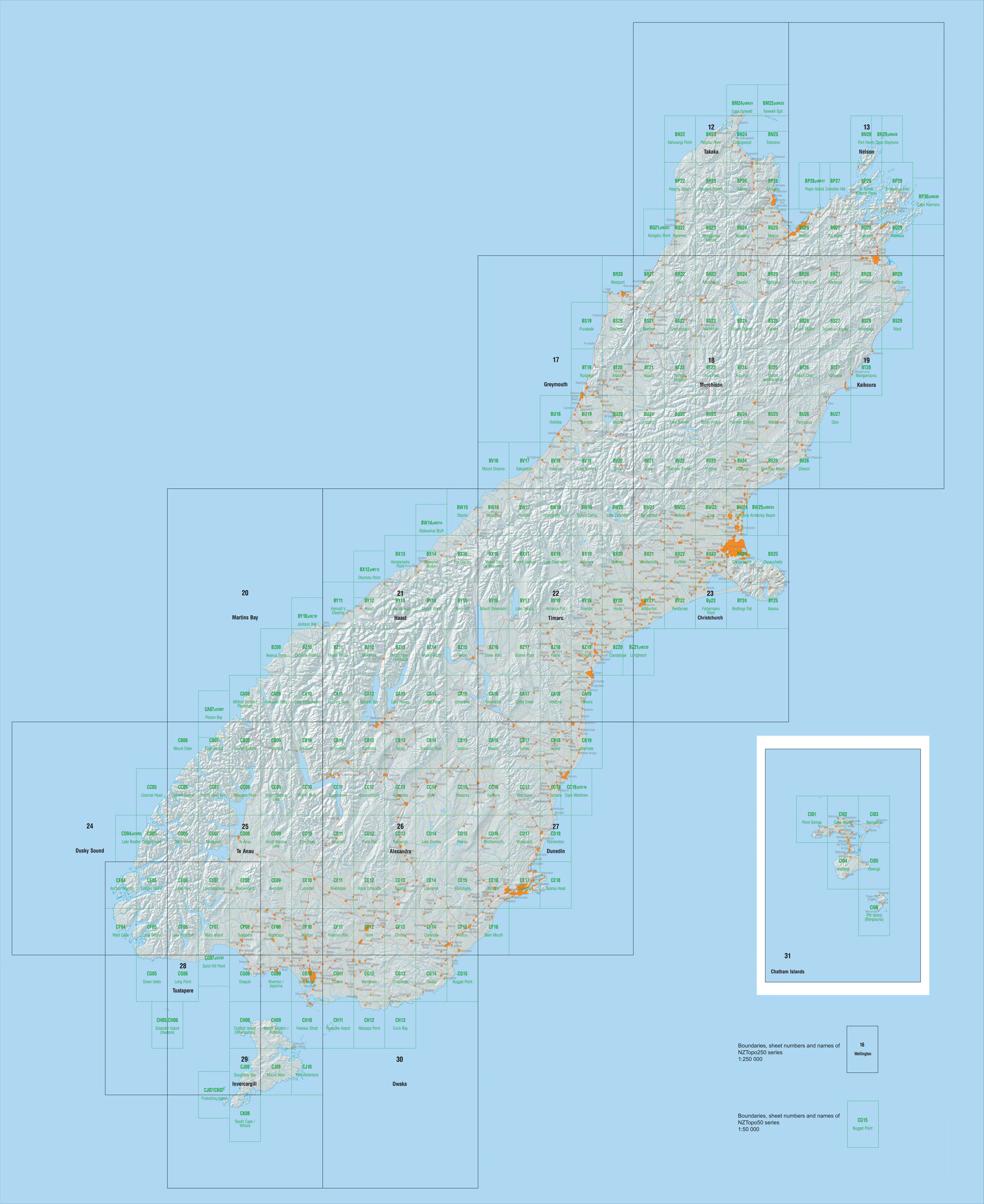 20 - Martins Bay Topo250 map - Image 3