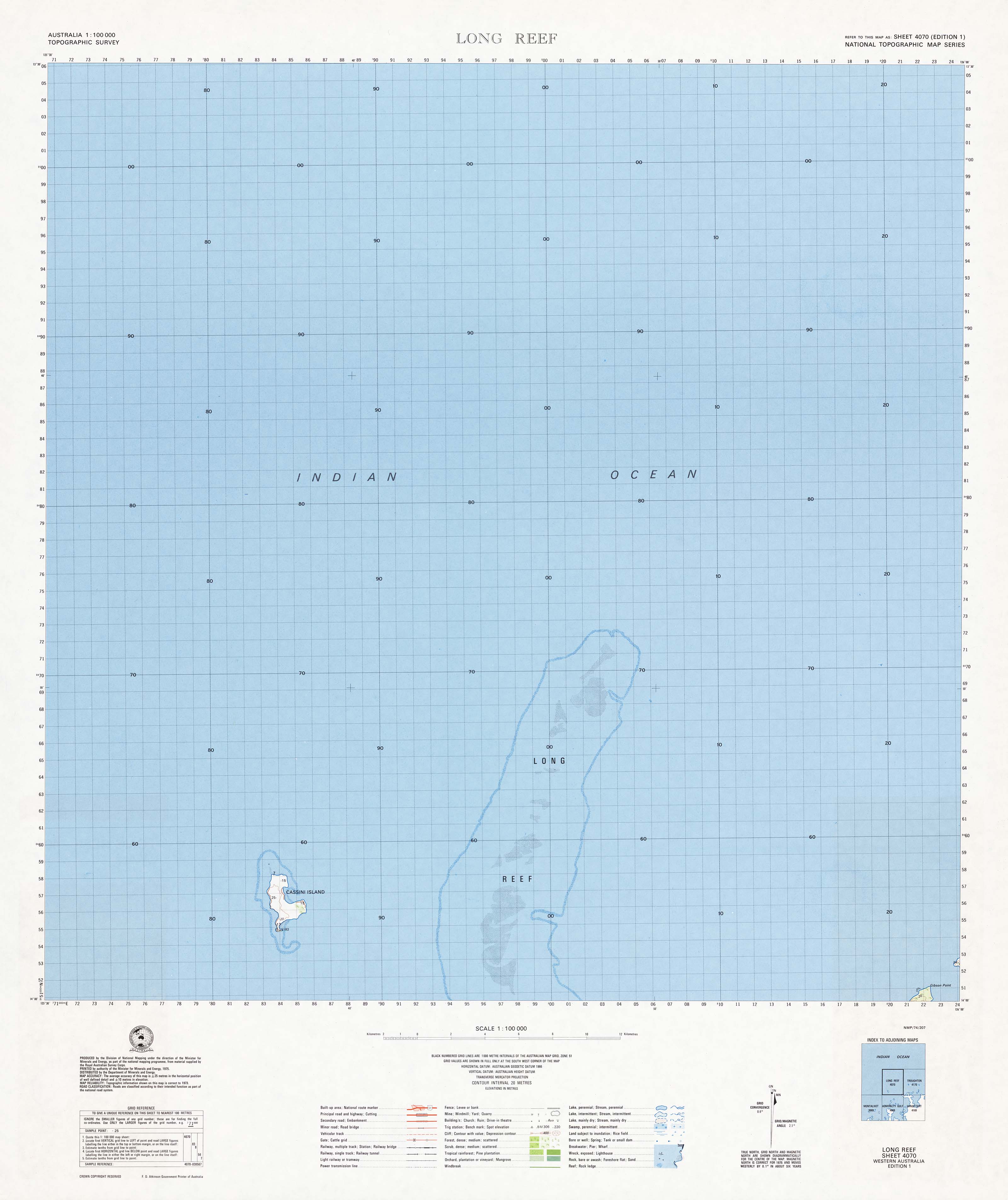 4070 Long Reef 1:100k Topographic Map
