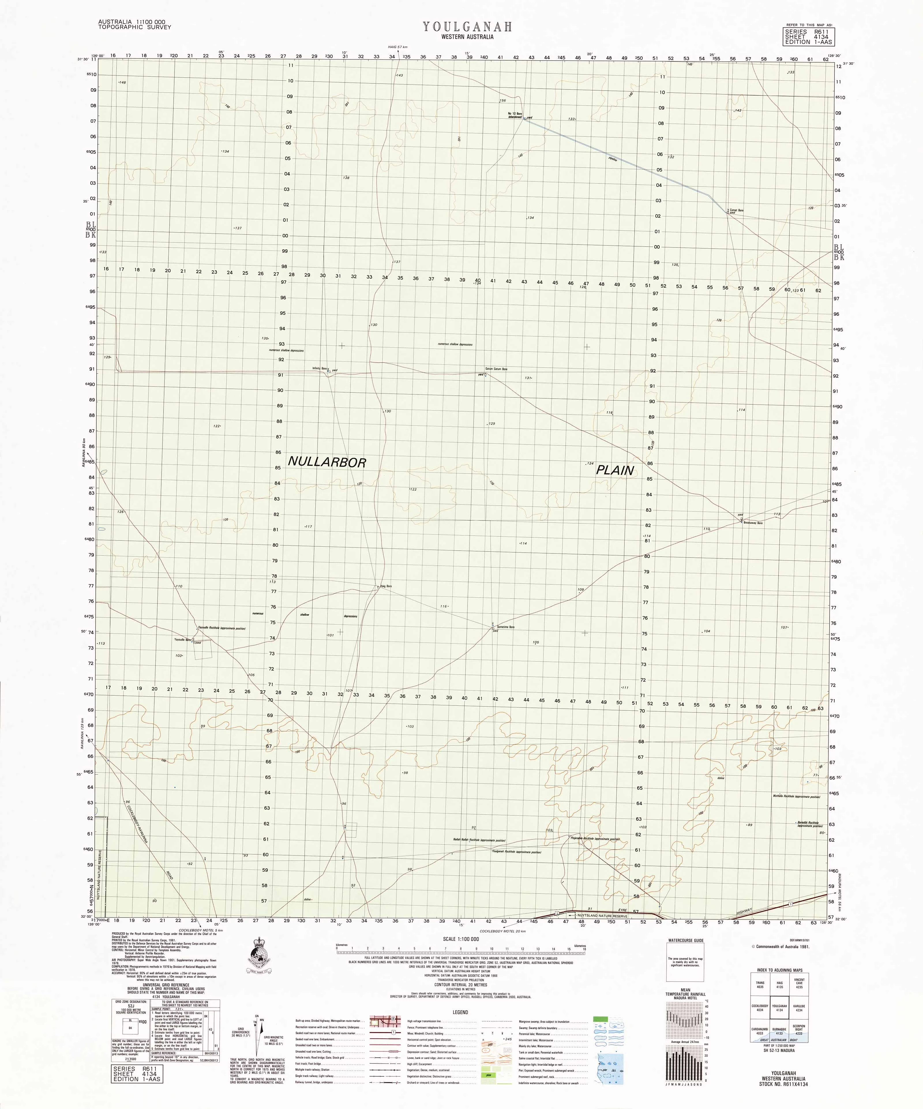 4134 Youlganah 1:100k Topographic Map