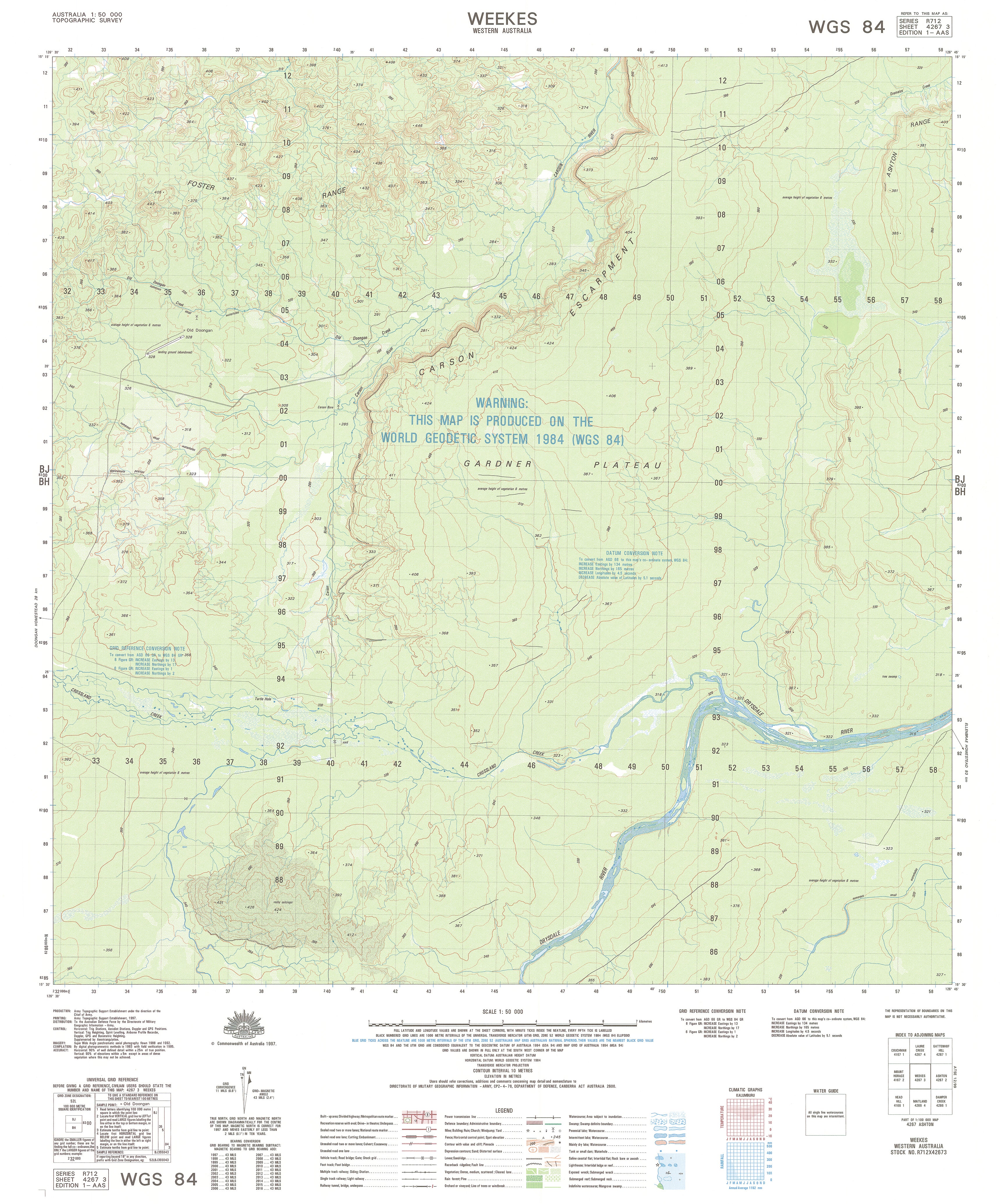 4267-3 Weekes 1:50k Topographic Map