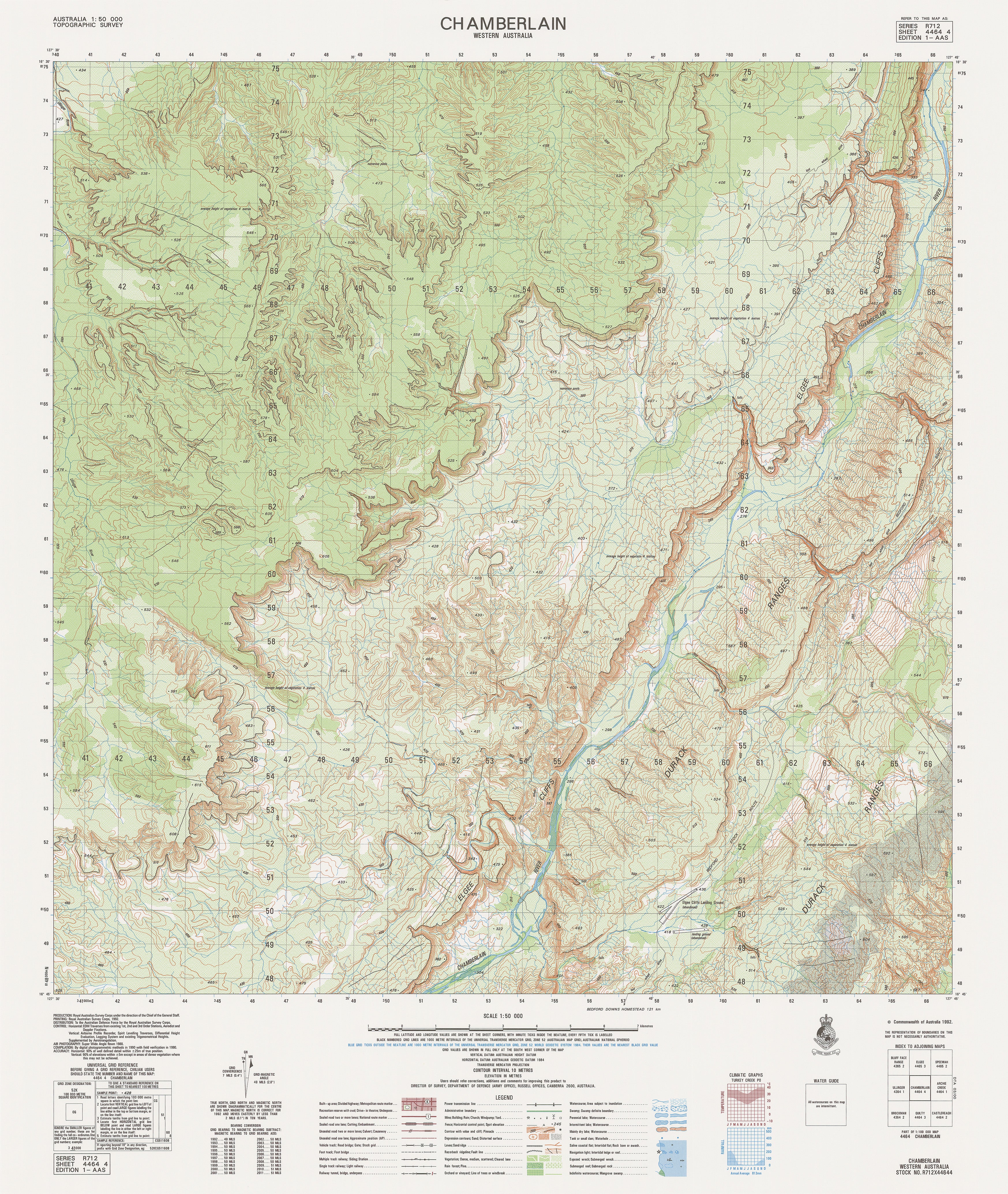 4464-4 Chamberlain 1:50k Topographic Map