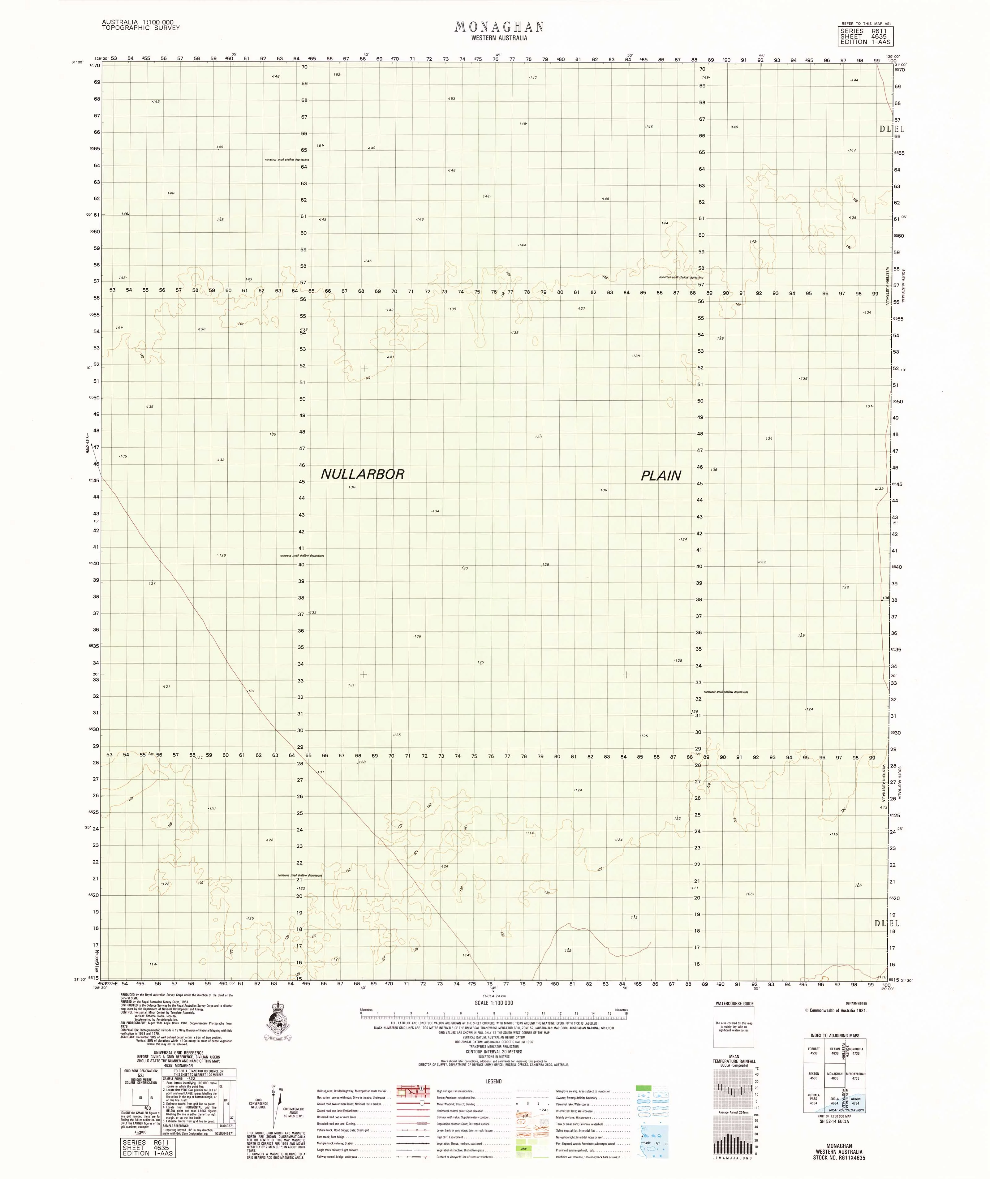 4635 Monaghan 1:100k Topographic Map