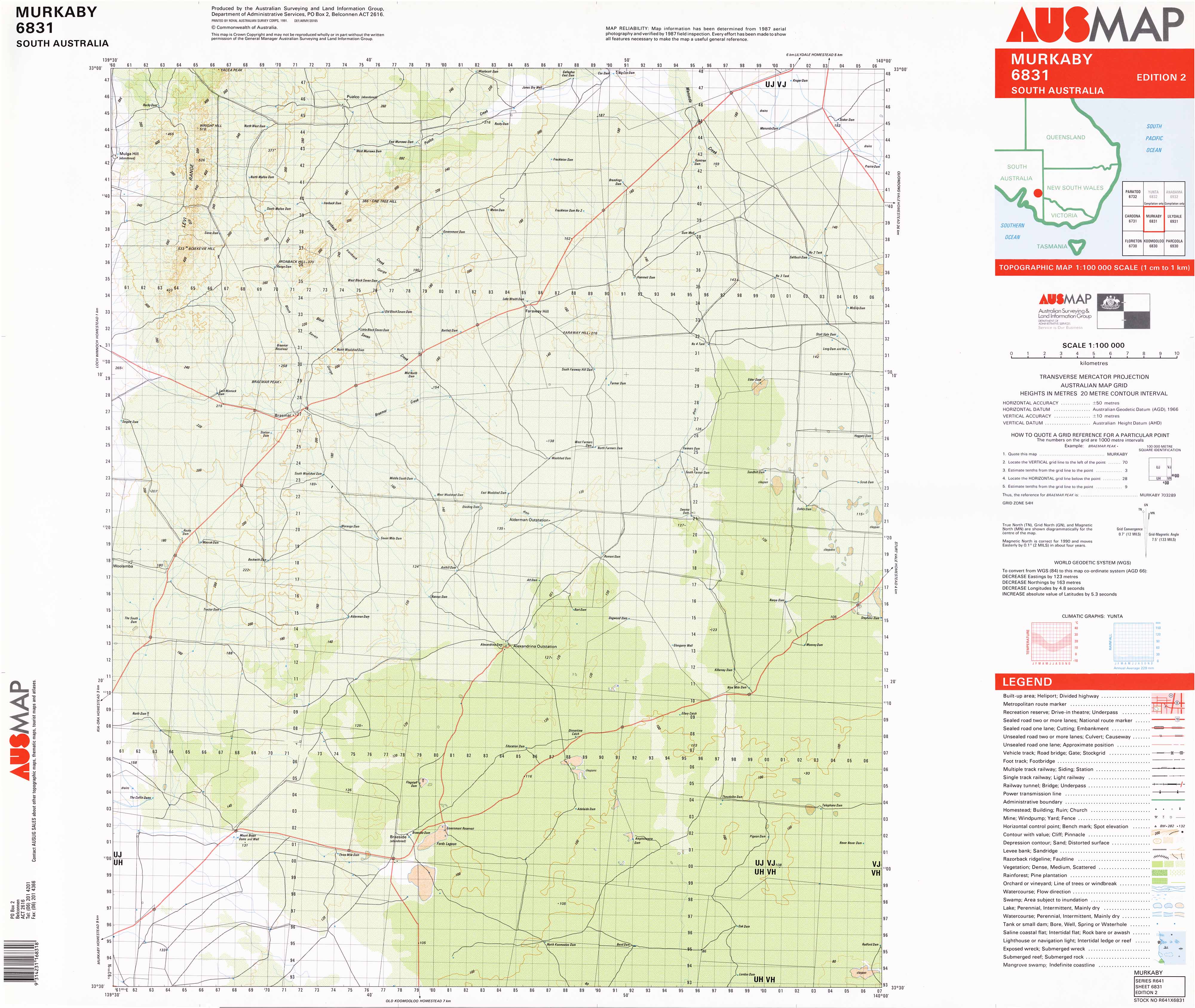 6831 Murkaby 1:100k Topographic Map