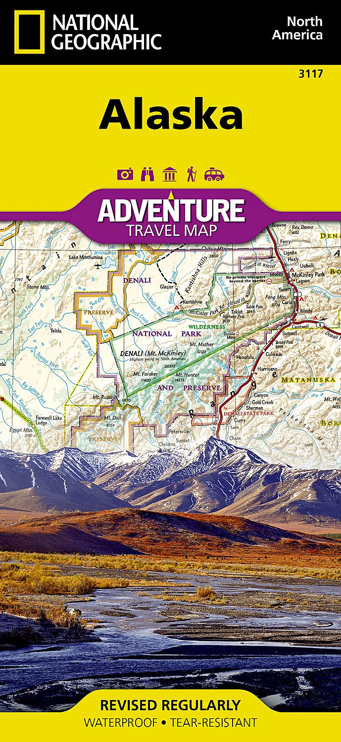 Alaska National Geographic Folded Map