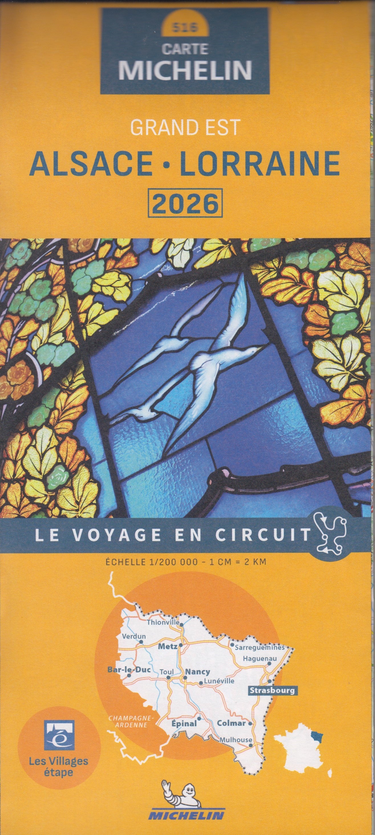 France Alsace, Lorraine 516 Michelin Map