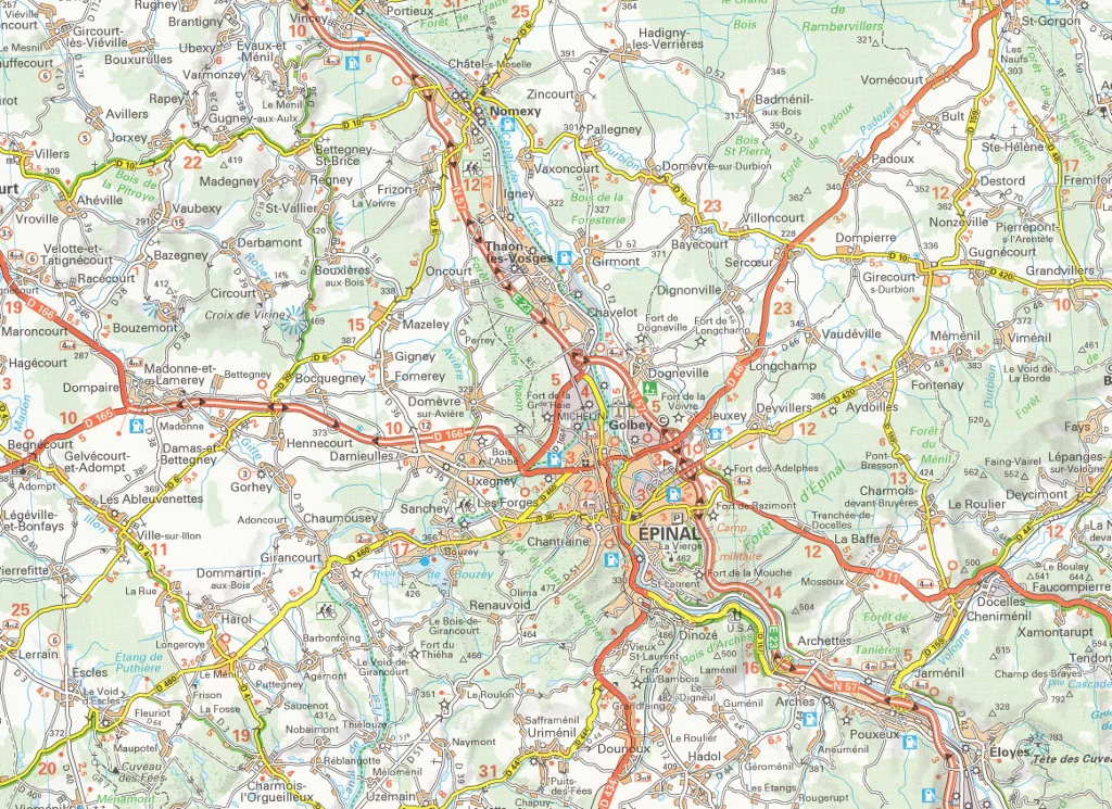 France Alsace, Lorraine 516 Michelin Map - Image 5