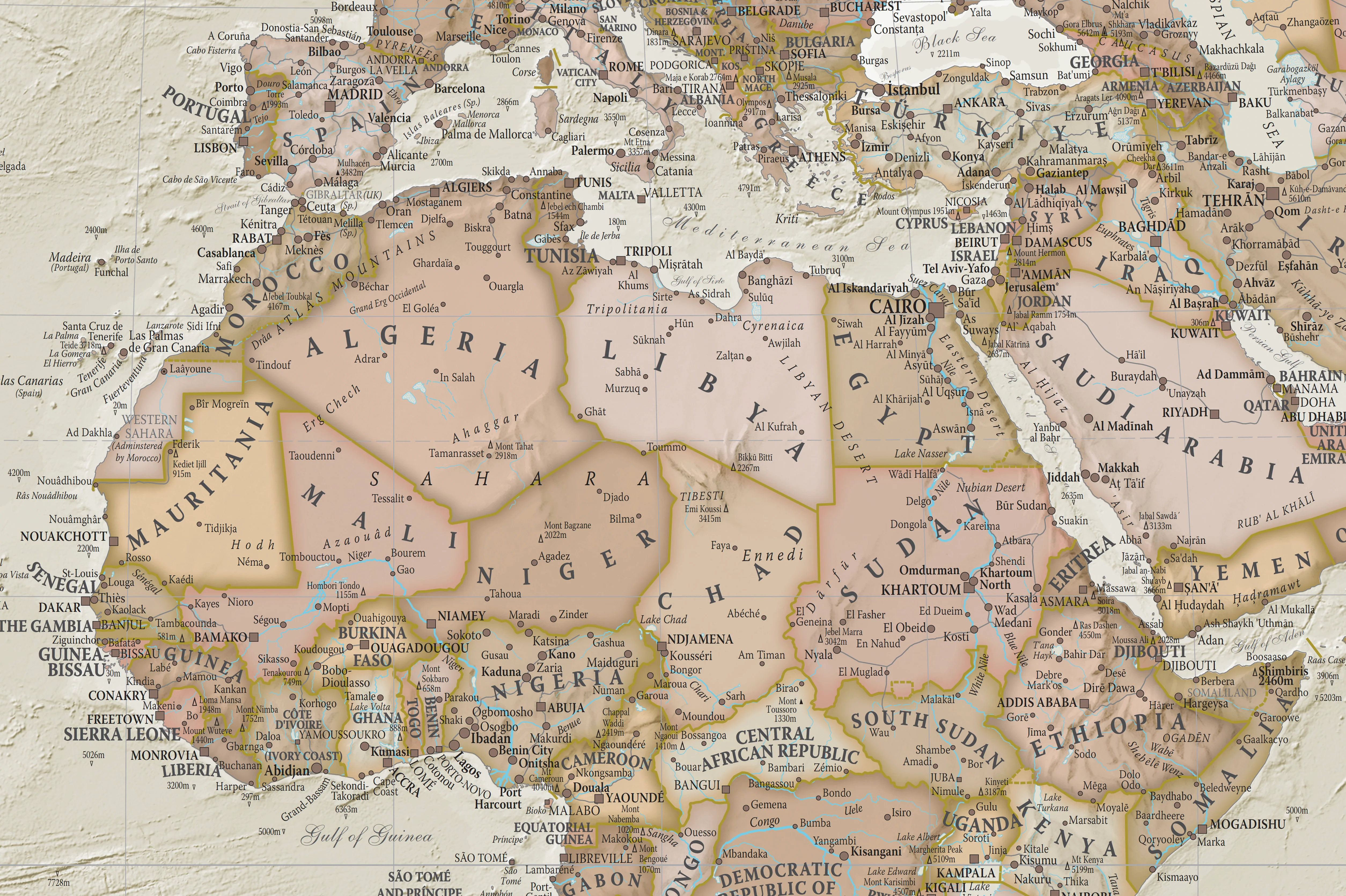 Antique World Maps International 2000 x 1200mm Wall Map 2026 - Image 3