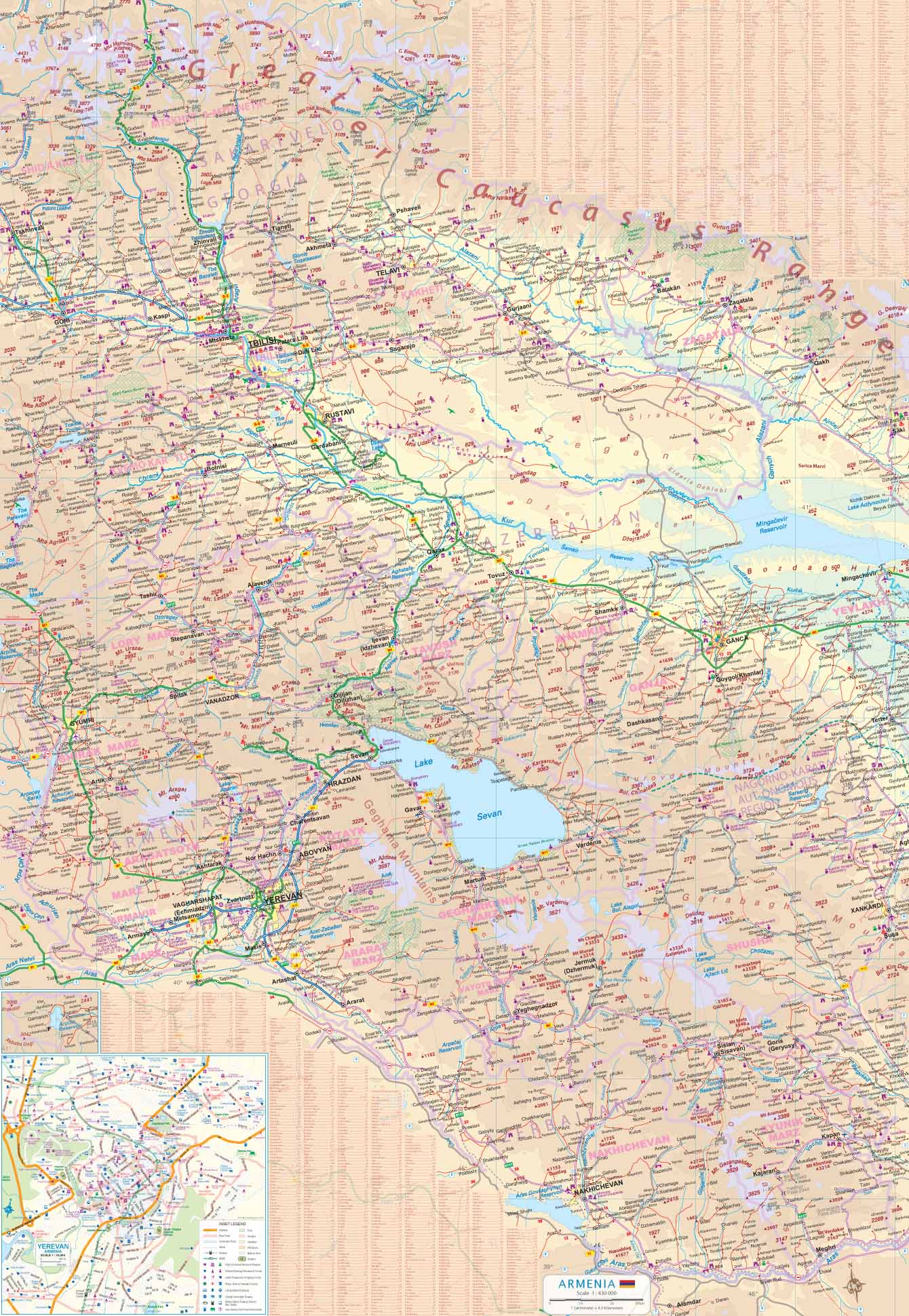 Armenia & Azerbaijan ITMB Map - Image 3