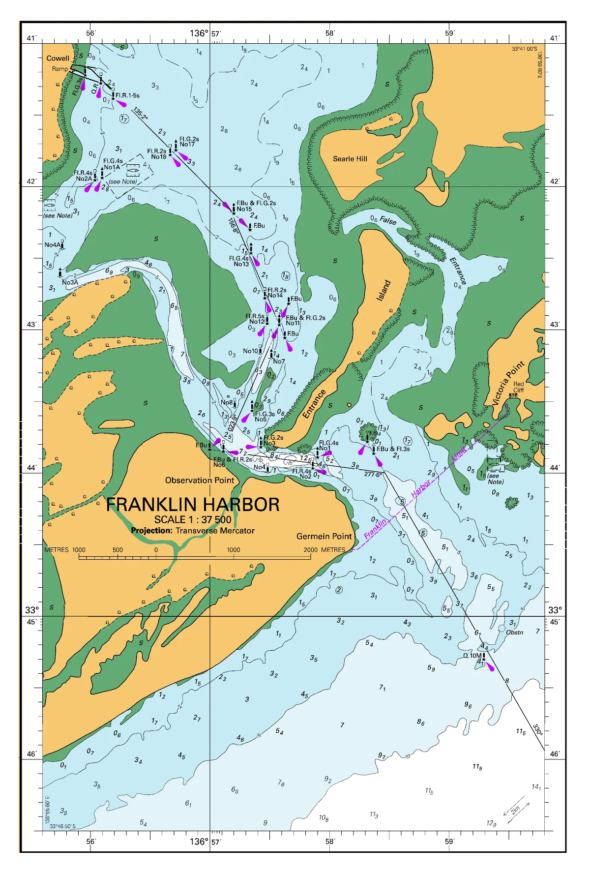 AUS 777 - Winceby Island to Point Riley Nautical Chart - Image 2