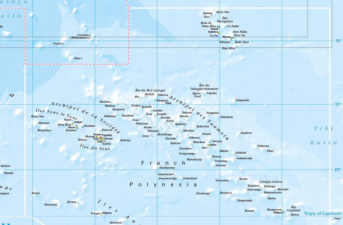 South Pacific Islands, Australia & New Zealand Map Cosmographics - Image 4