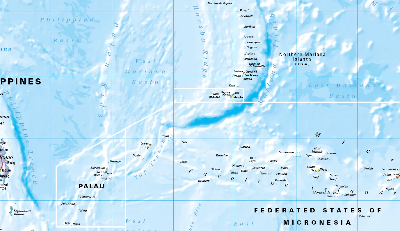South Pacific Islands, Australia & New Zealand Map Cosmographics - Image 5