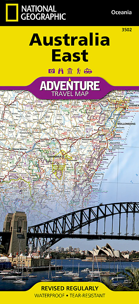 Australia East National Geographic Folded Map