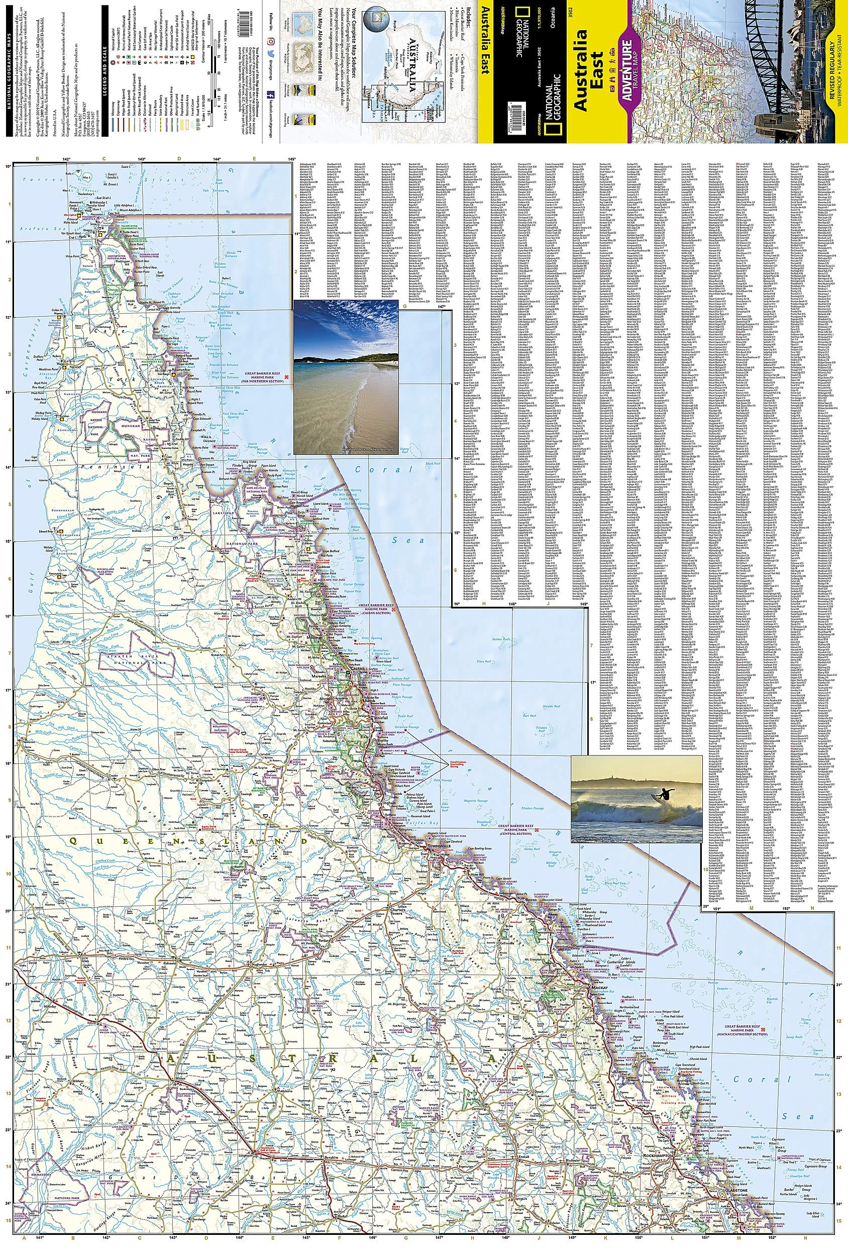 Australia East National Geographic Folded Map - Image 2