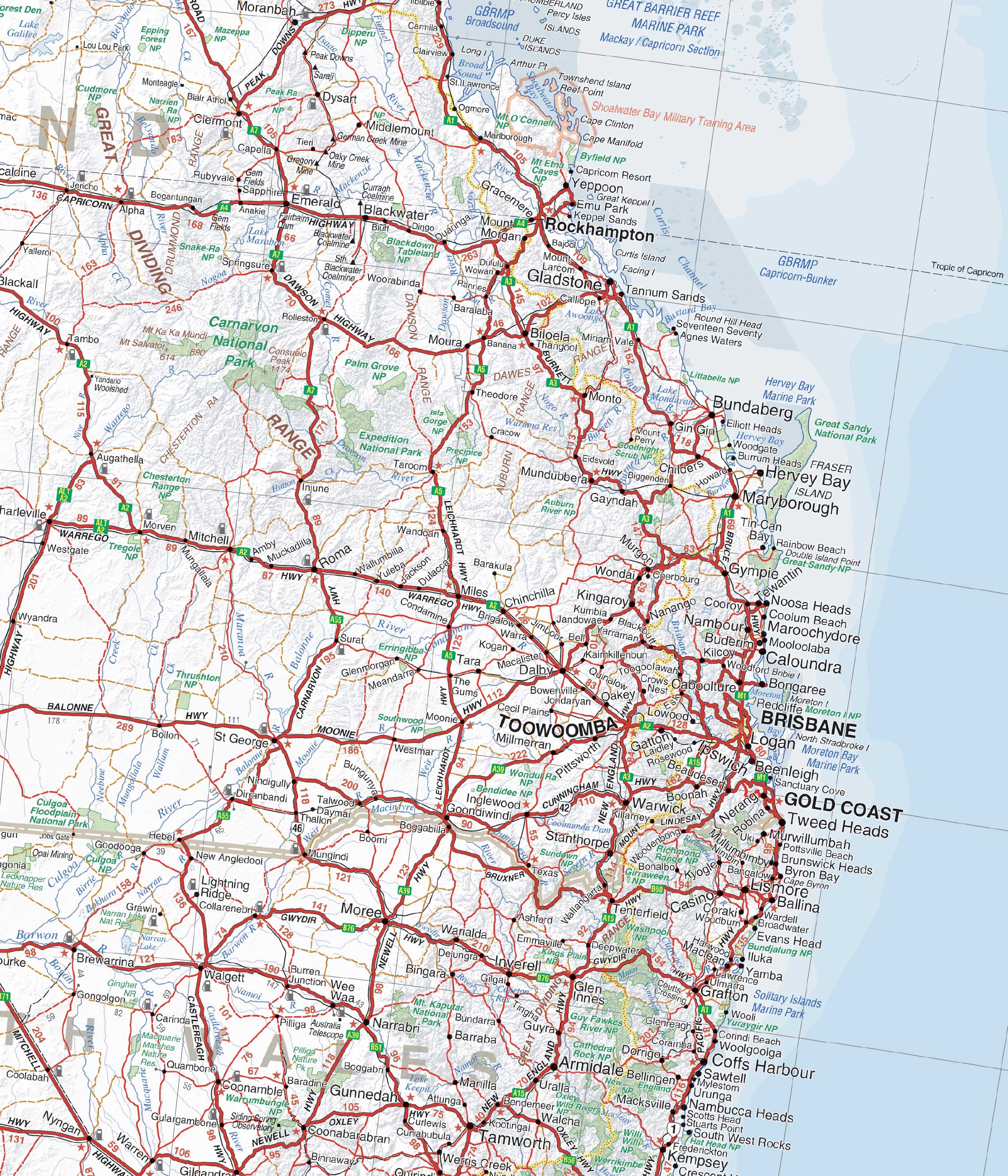 Australia Hema 1386 x 1216 mm Supermap Paper Wall Map - Image 3