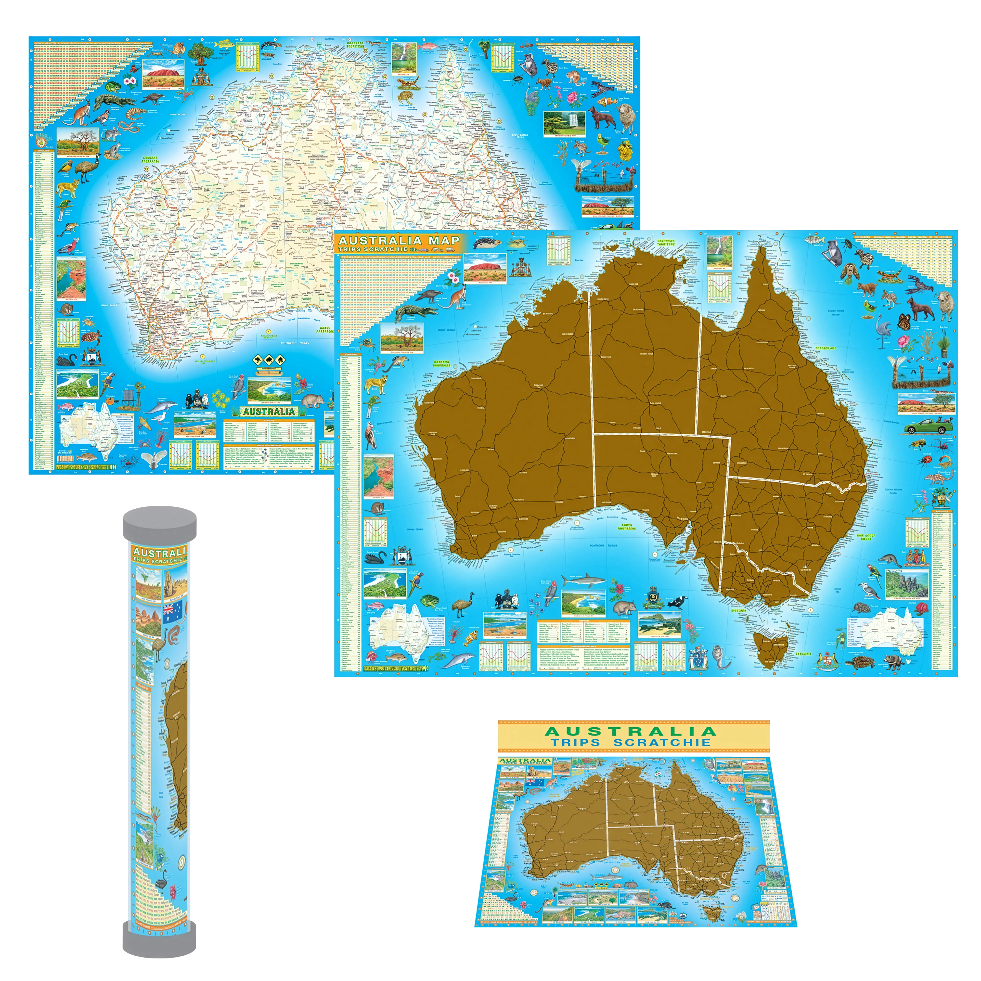 Australia Scratch Map (Large) 700 x 500mm by QPA - Image 4