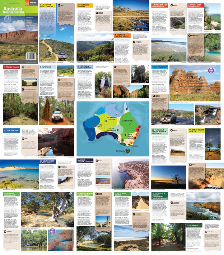 Australia Road & Terrain Map Hema - Image 2