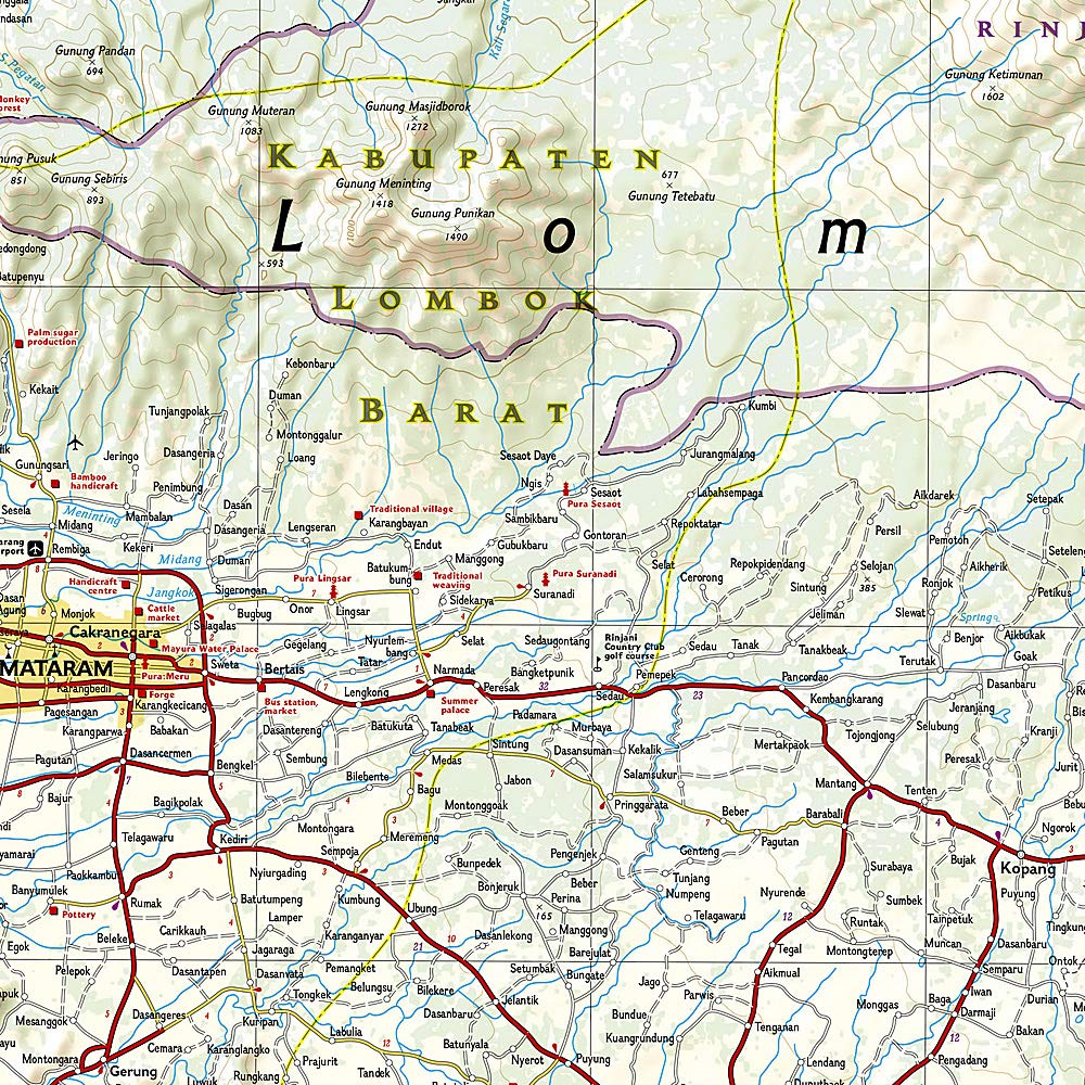 Bali Lombok Komodo National Geographic Folded Map - Image 4