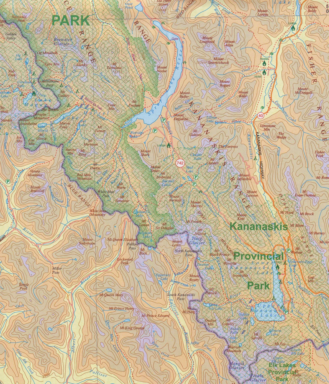 Banff & Jasper National Parks ITMB Map - Image 4