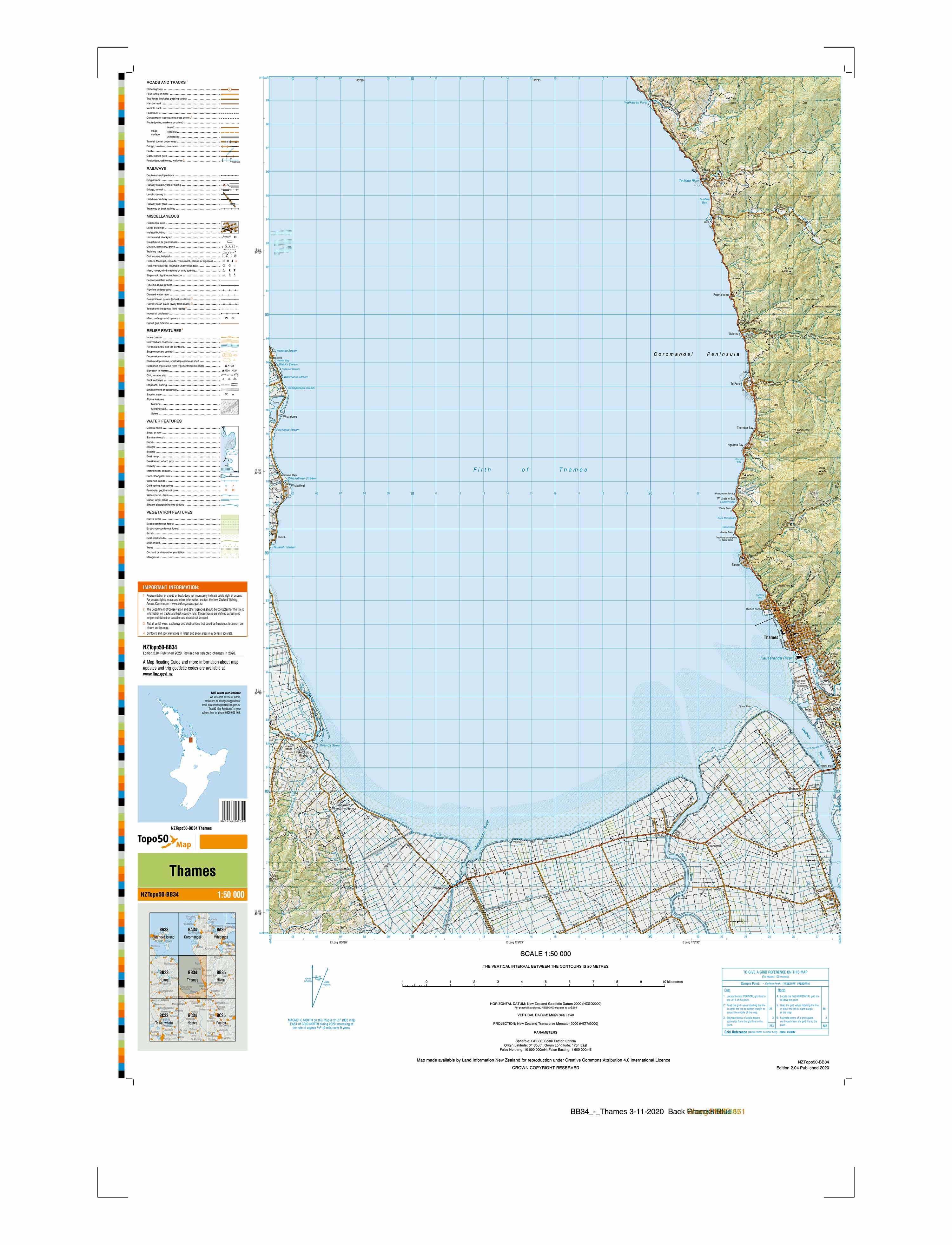 BB34 - Thames Topo50 map