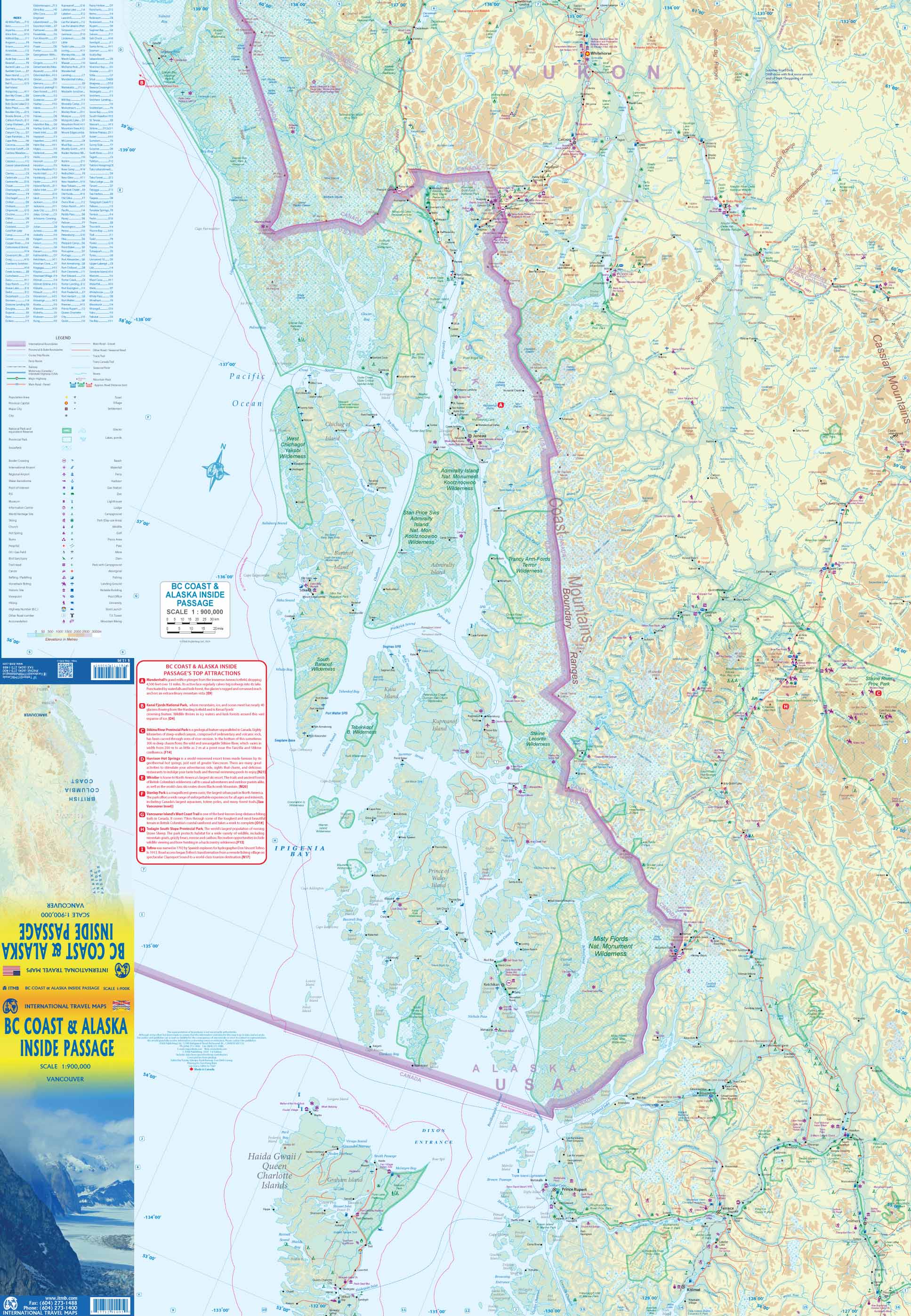 BC Coast & Alaska Inside Passage ITMB Map - Image 2