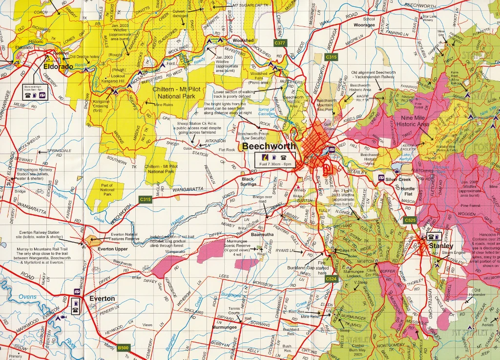 Beechworth - Albury - Wangaratta Adventure Map Rooftop - Image 3