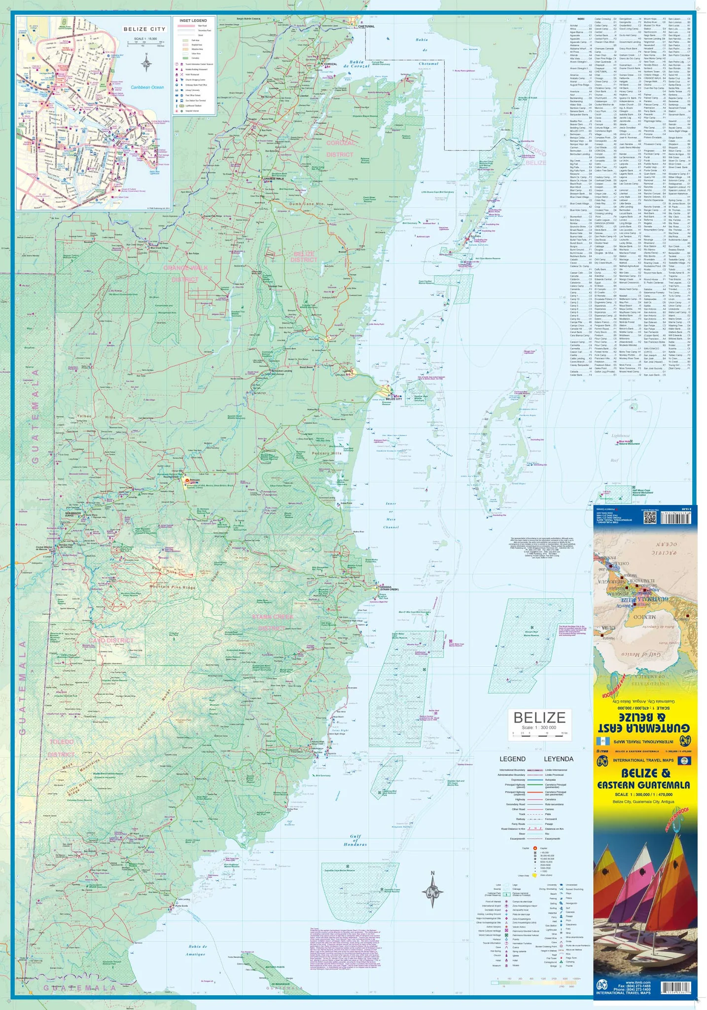 Belize & Eastern Guatemala ITMB Map - Image 2