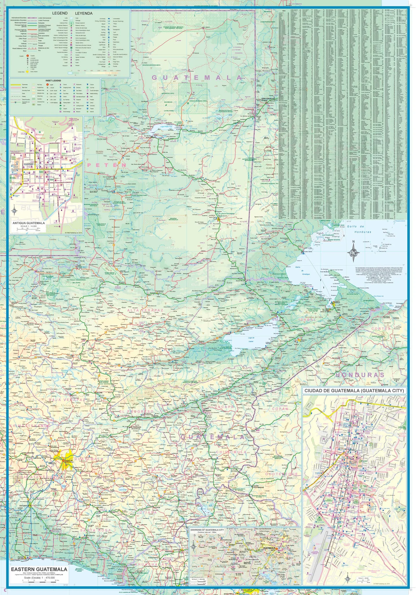 Belize & Eastern Guatemala ITMB Map - Image 3