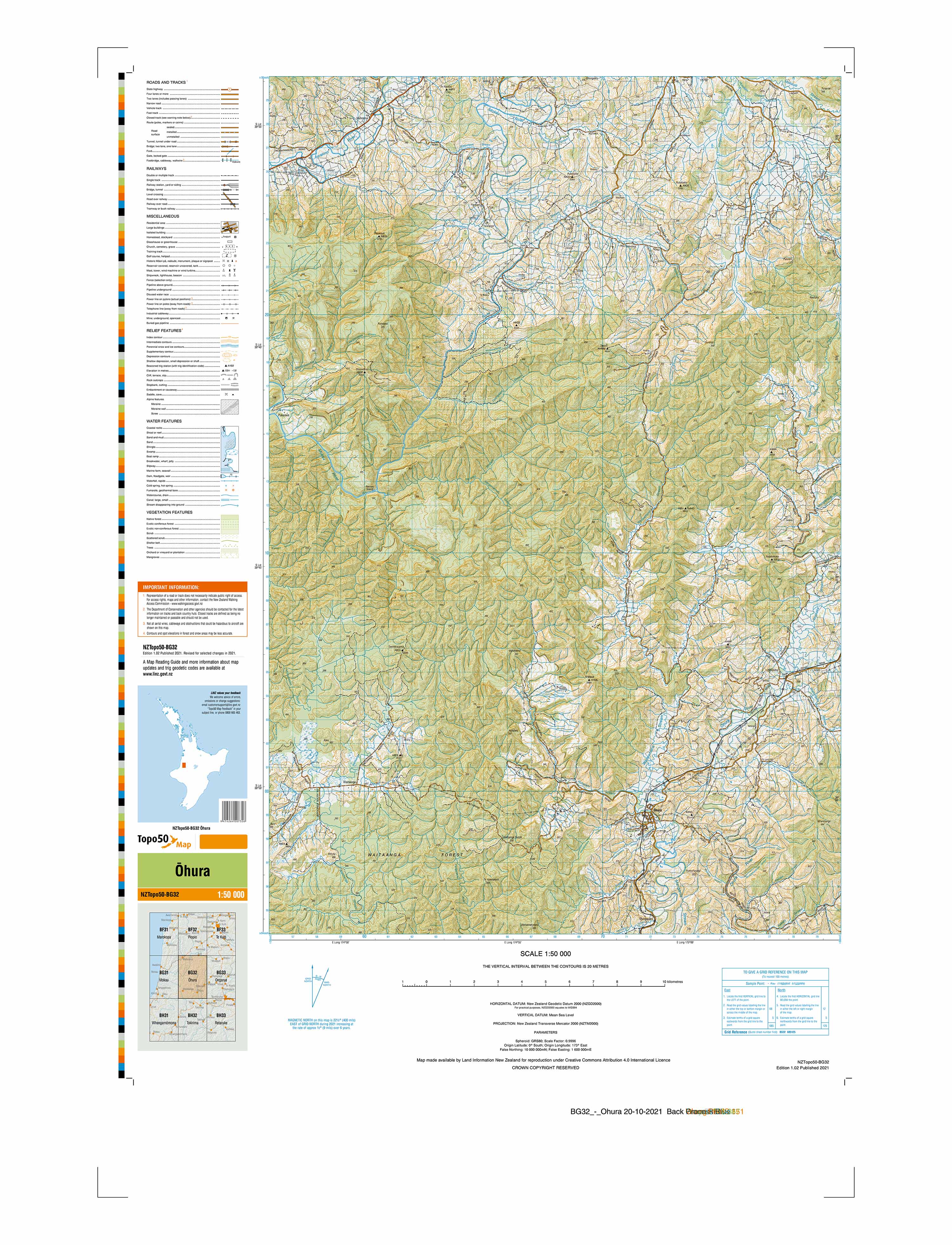 BG32 - Ohura Topo50 map