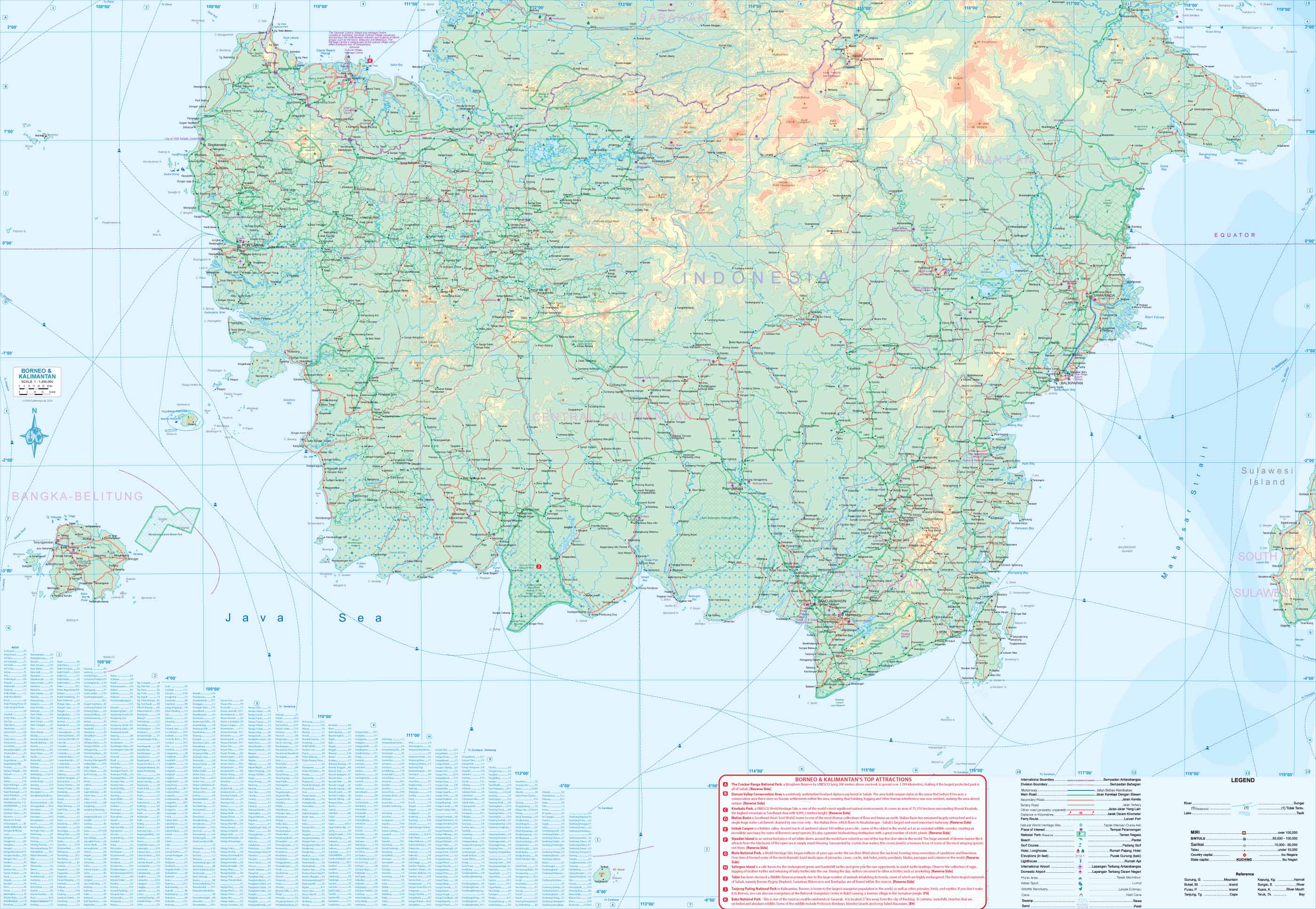 Borneo & Kalimantan ITMB Map - Image 3