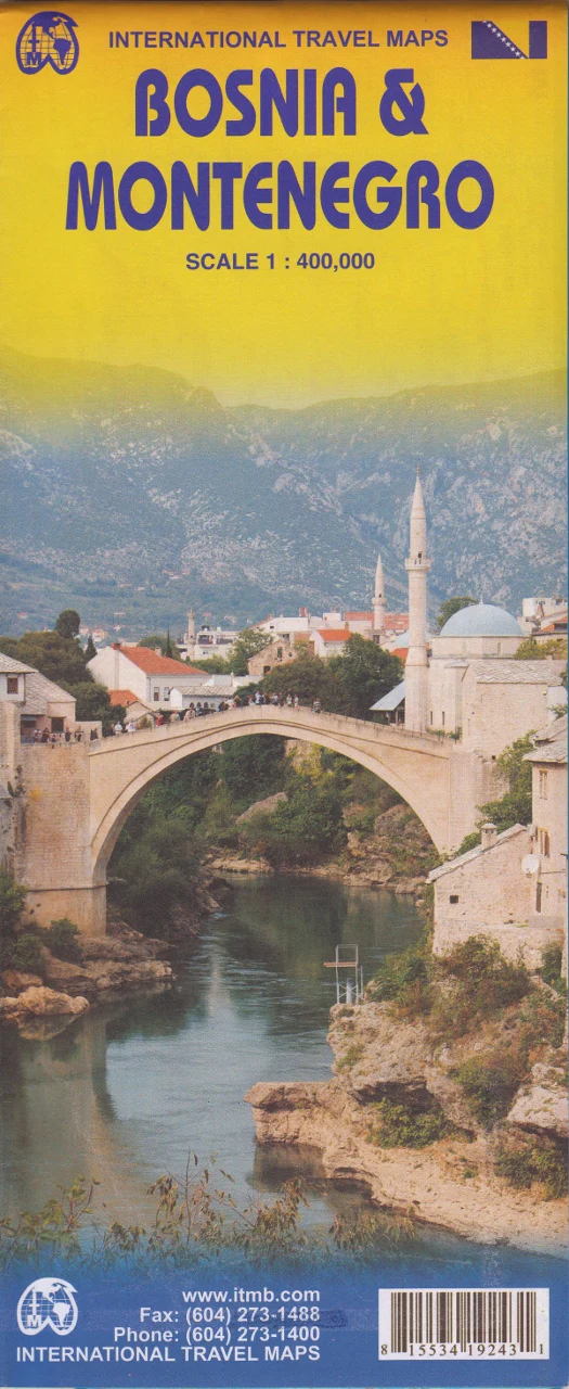 Bosnia & Montenegro ITMB Travel Map