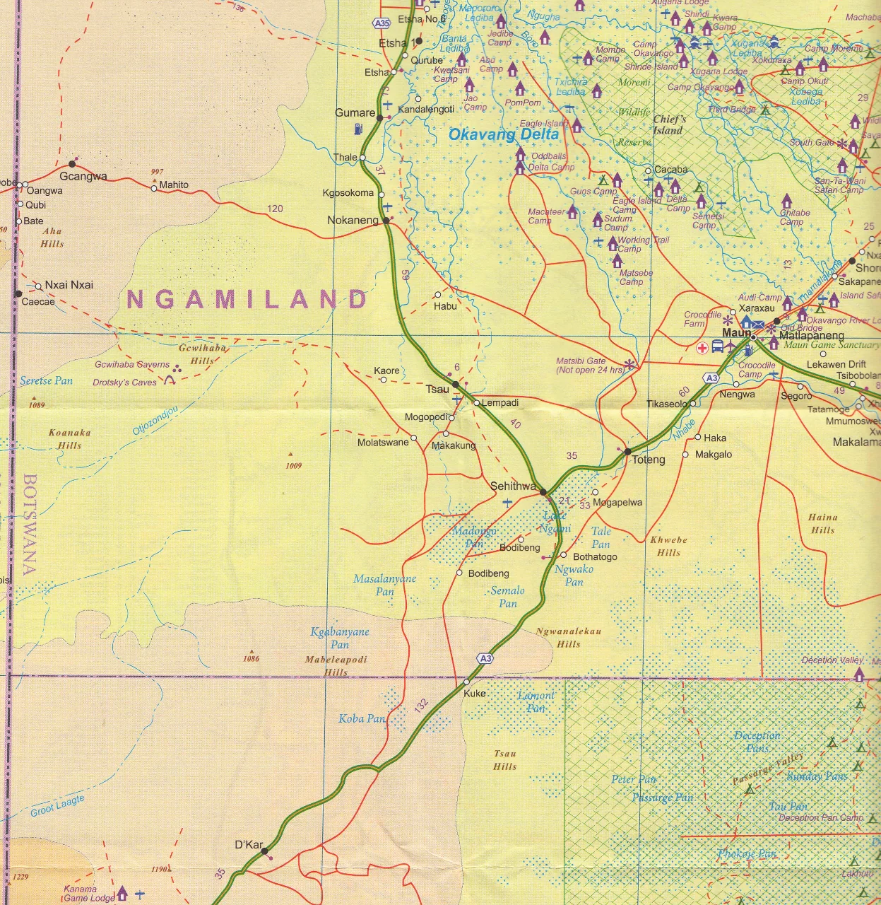 Botswana & Zimbabwe ITMB Map - Image 2