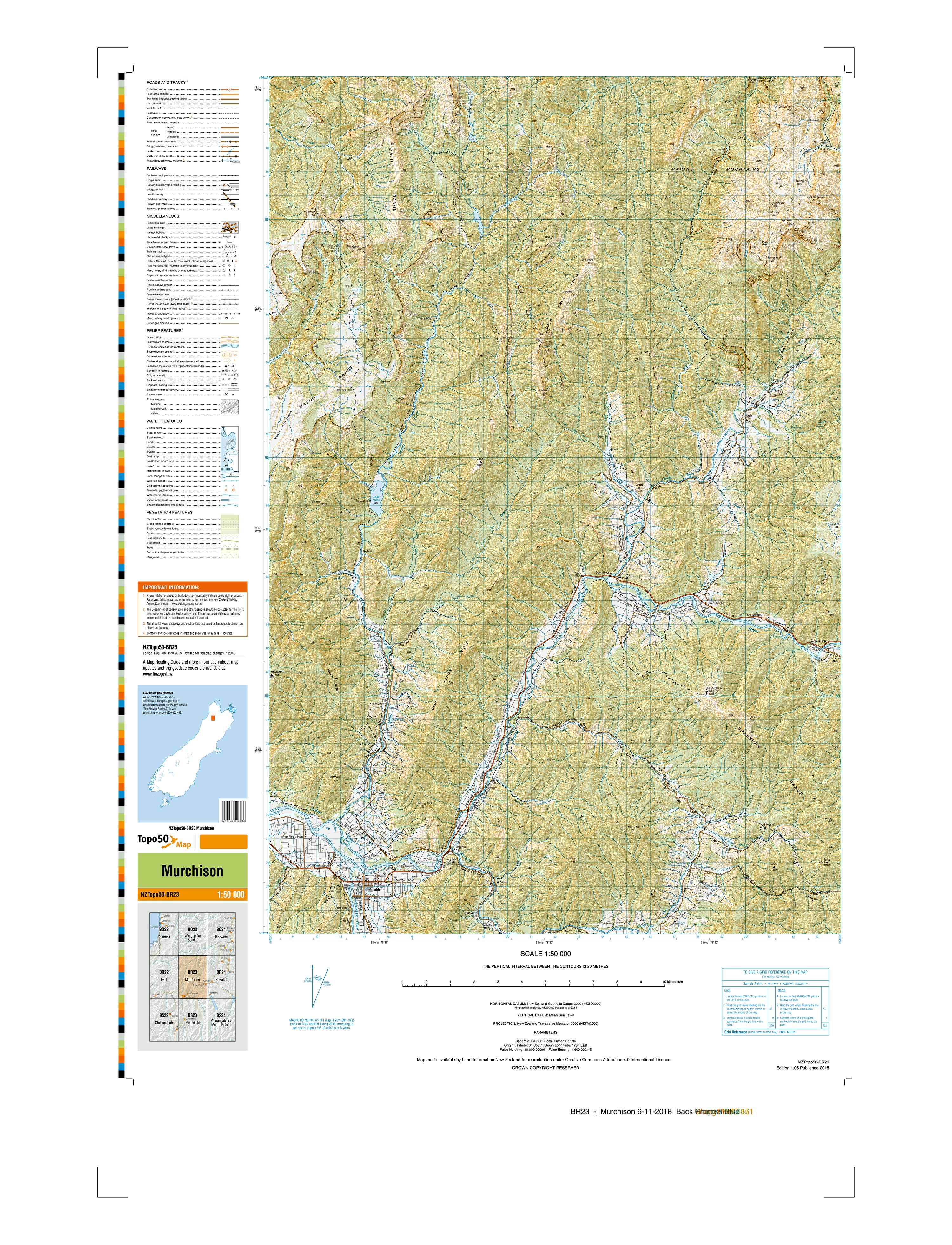 BR23 - Murchison Topo50 map