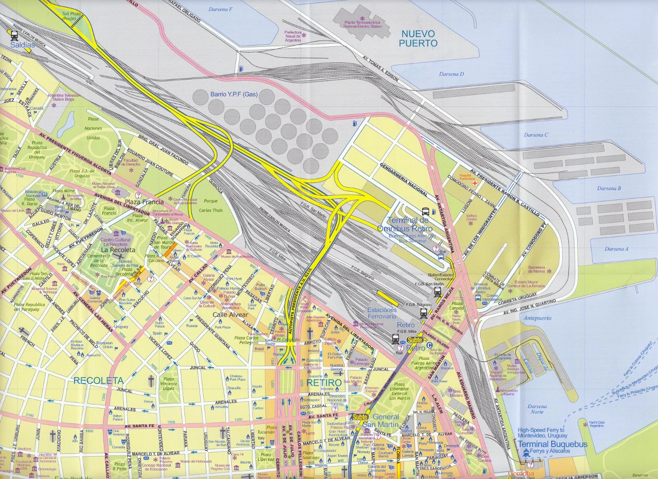 Buenos Aires & Argentina North East ITMB Map - Image 3