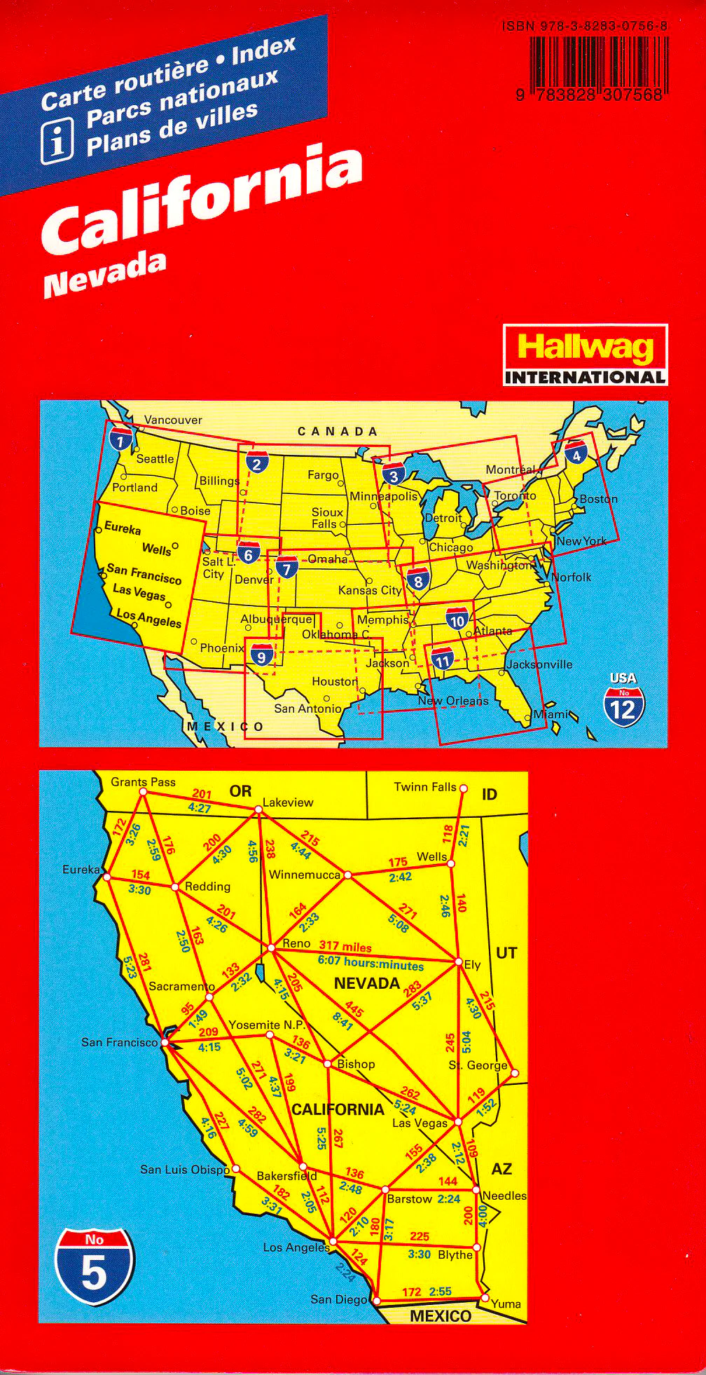California Hallwag USA Map - Image 2