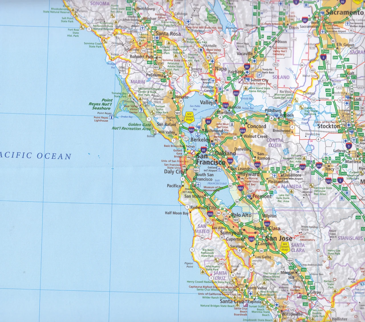California Hallwag USA Map - Image 3