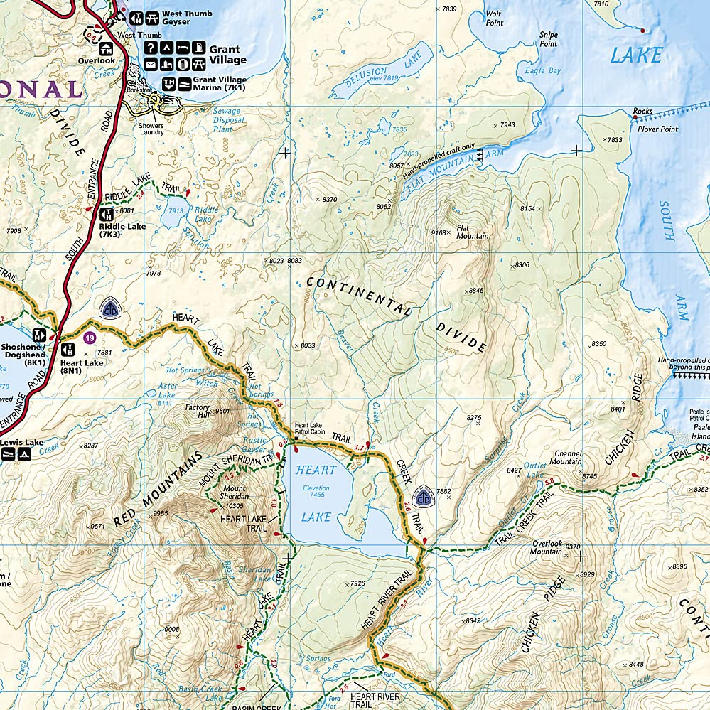 Yellowstone National Park National Geographic Folded Map - Image 3