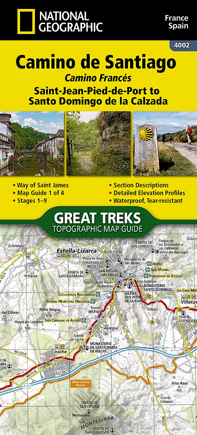 Camino de Santiago NGS Saint-Jean-Pied-De-Port to Santo Domingo de la Calzada Book No 1