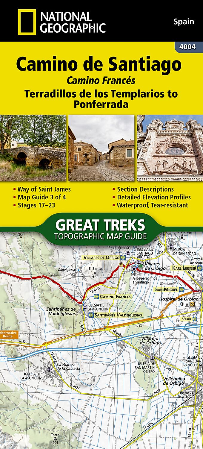 Camino de Santiago NGS Terradillos de Los Templarios to Ponferrada Book No 3