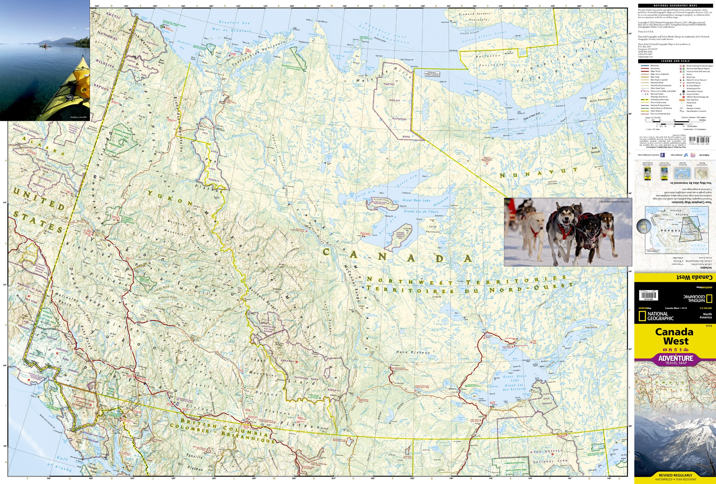 Canada West National Geographic Folded Map - Image 2