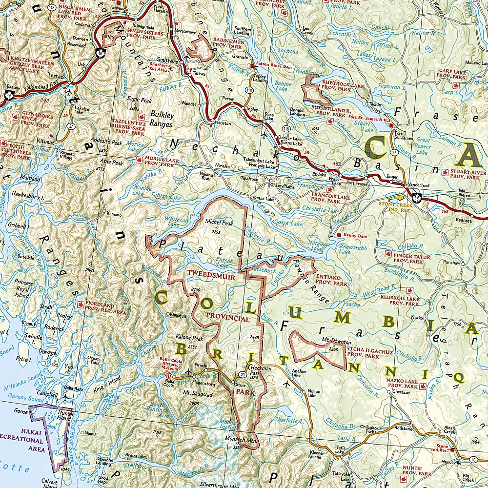 Canada West National Geographic Folded Map - Image 5