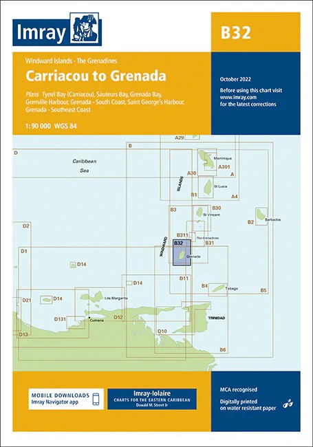 Carriacou to Grenada Imray Chart