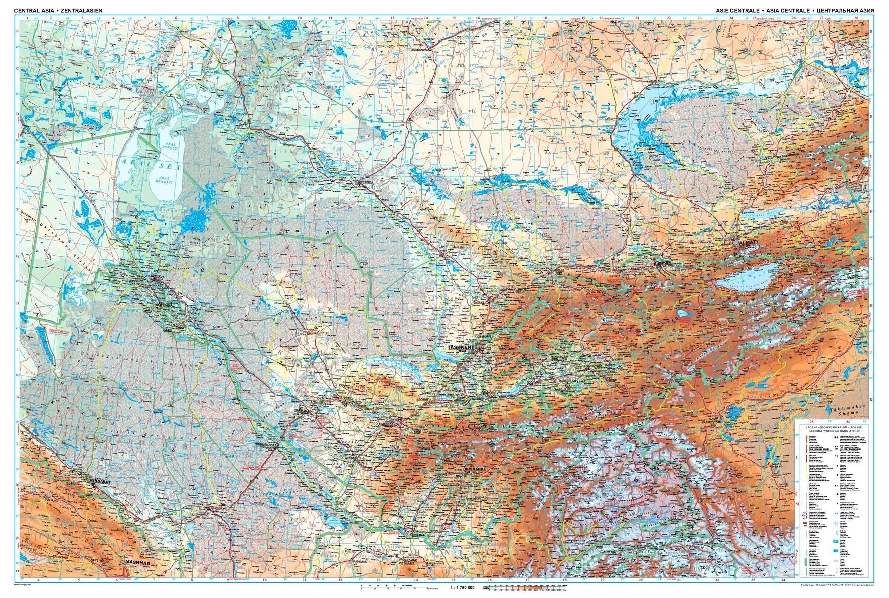 Central Asia Gizi Maps Folded - Image 3
