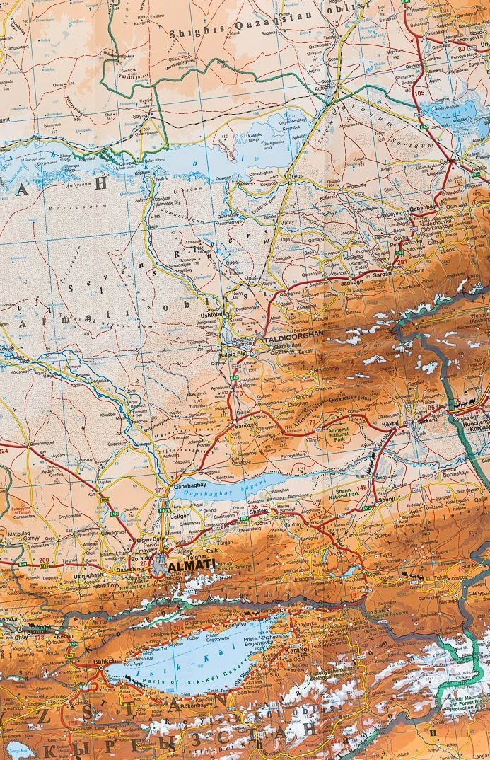 Central Asia Gizi Maps Folded - Image 4
