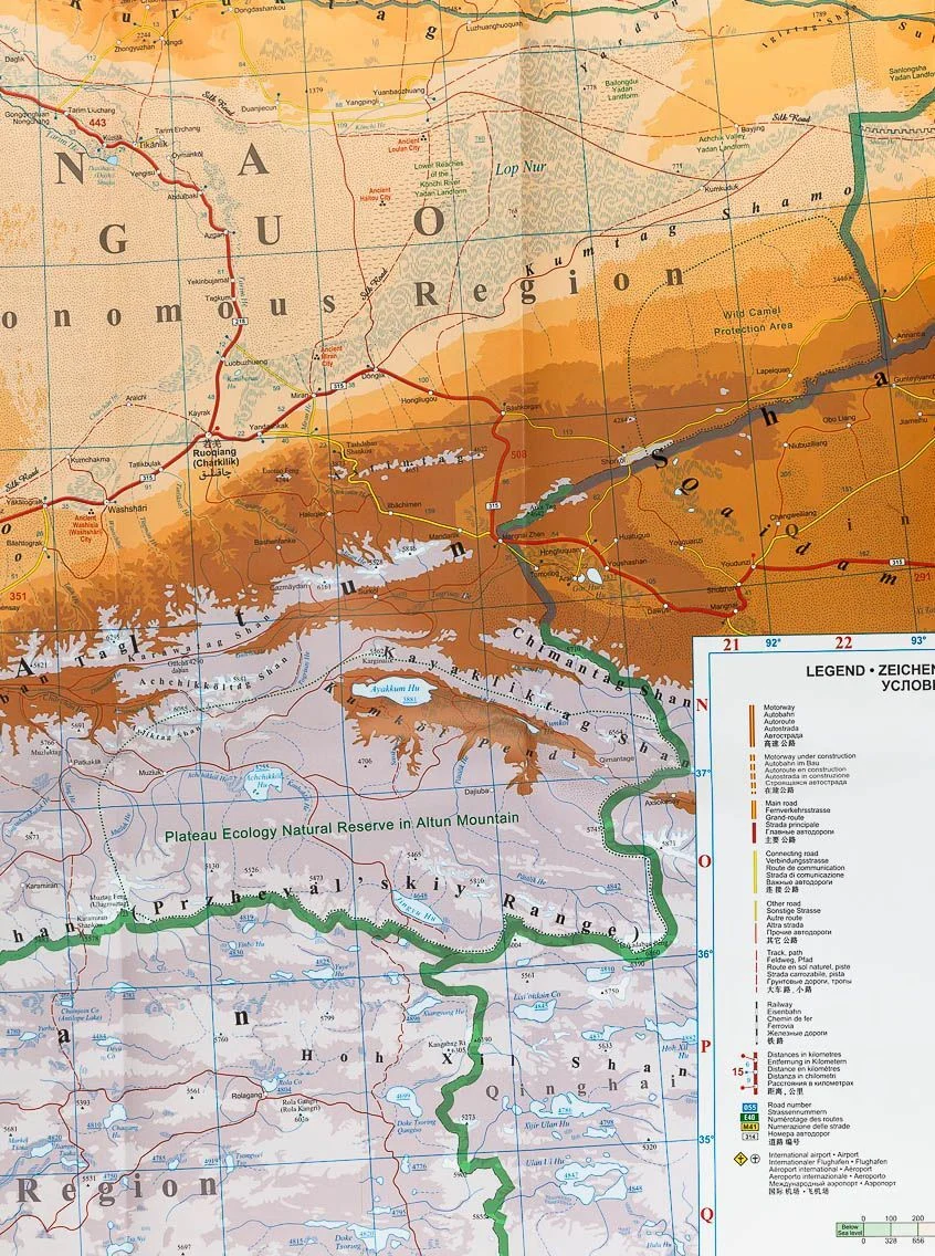 China North West Gizi Maps Folded - Image 3