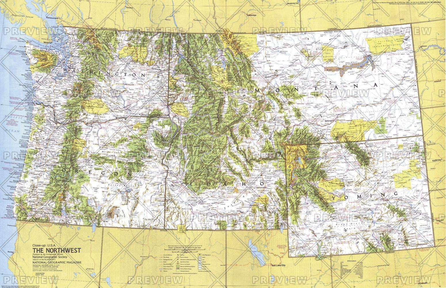 Close-up USA, Northwest - Published 1973 by National Geographic