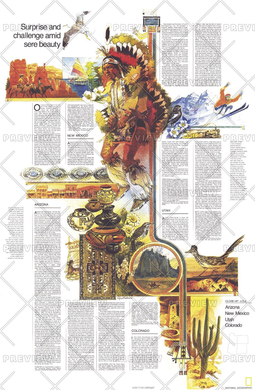 Close-up USA, Southwest Theme - Published 1977 by National Geographic