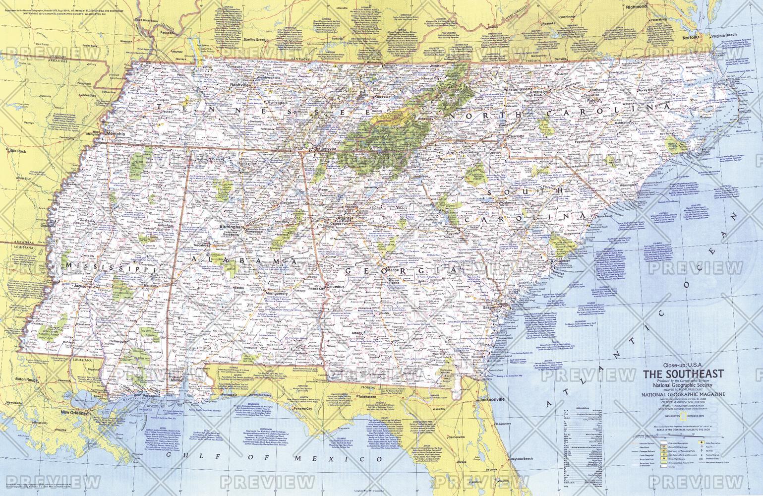 Close-up USA, the Southeast - Published 1975 by National Geographic