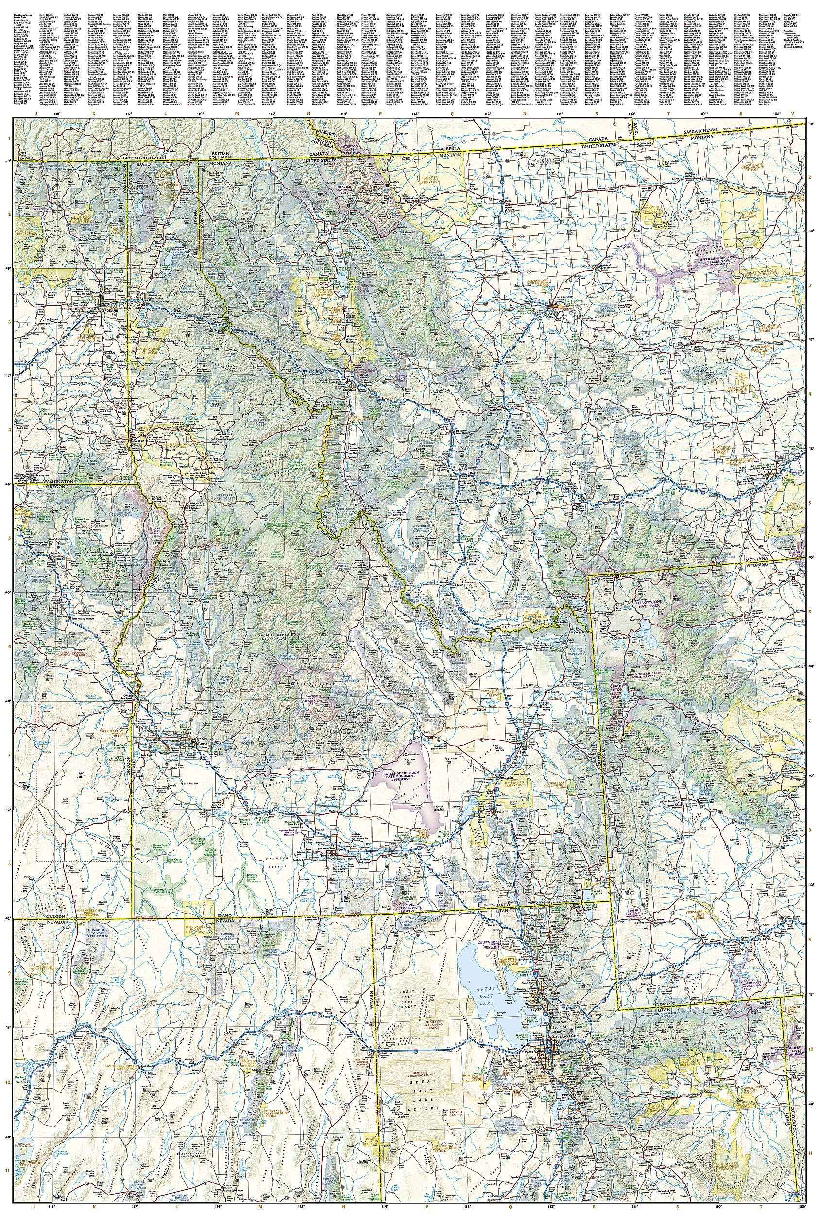 Pacific North West National Geographic Folded Map - Image 3