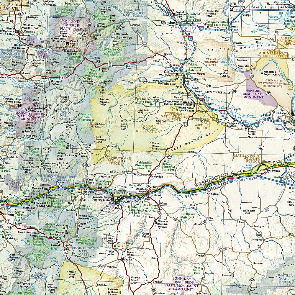Pacific North West National Geographic Folded Map - Image 4