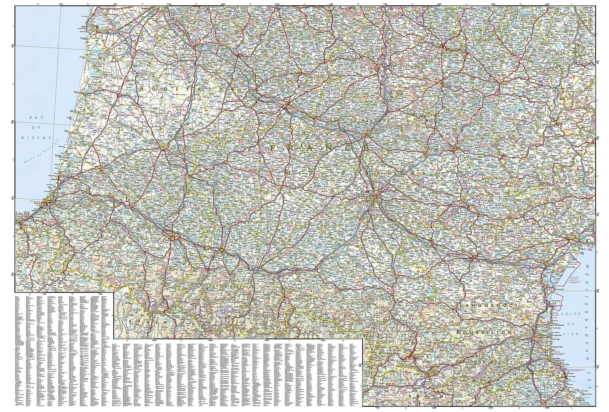 Southern France National Geographic Folded Map - Image 3